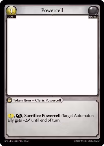 Powercell (036), Supporter Pack 2 — Grand Archive card price