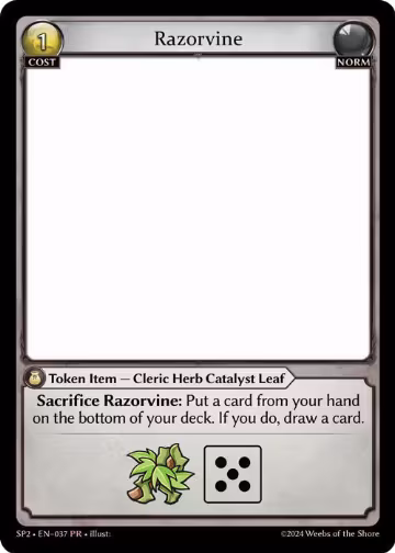 Razorvine (037), Supporter Pack 2 — Grand Archive card price