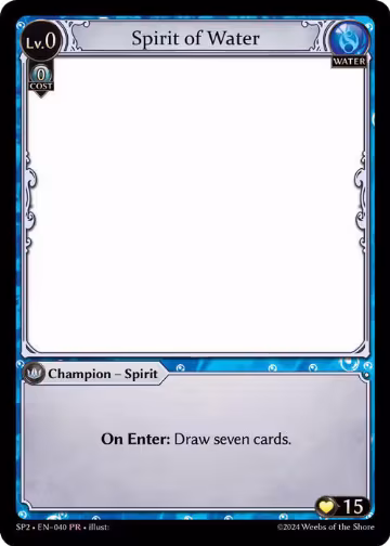 Spirit of Water (040) — card price