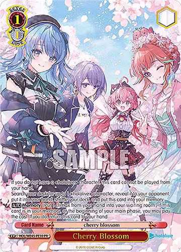 Cherry Blossom (PR) (HOL/WE45-PE10 PR), hololive production feat. Weiss Schwarz Ambassadors Premium Set — Weiß Schwarz card price