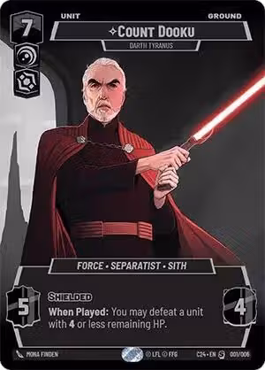 Count Dooku - Darth Tyranus (001/006) — card price