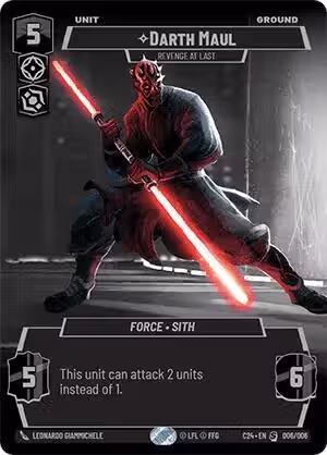 Darth Maul - Revenge at Last (006/006) — card price