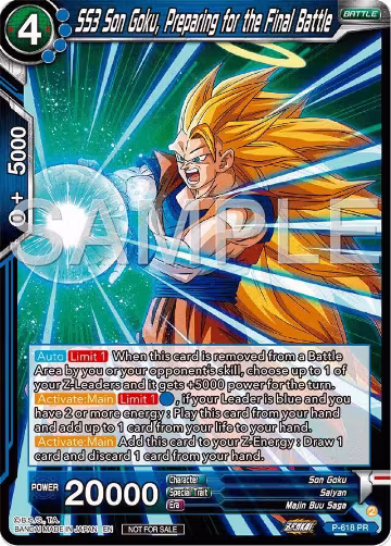 SS3 Son Goku, Preparing for the Final Battle (Deluxe Pack 2024 Vol.2) (P-618), Promotion Cards — DB Super card price