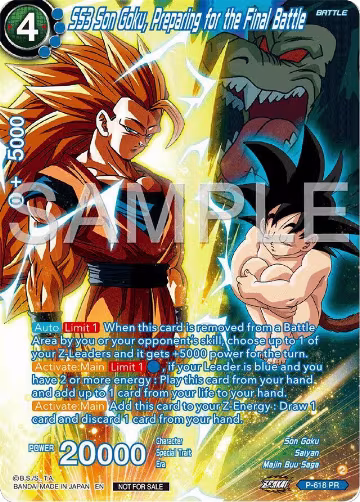 SS3 Son Goku, Preparing for the Final Battle (Full Art) (Deluxe Pack 2024 Vol.2) (P-618), Promotion Cards — DB Super card price