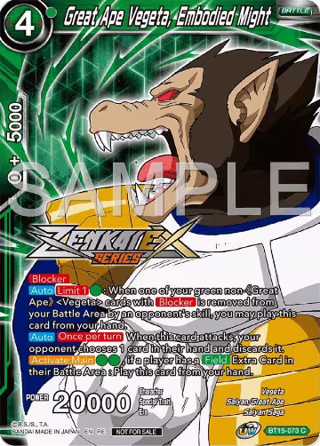 Great Ape Vegeta, Embodied Might (Event Pack 15) (BT15-073), Promotion Cards — DB Super card price
