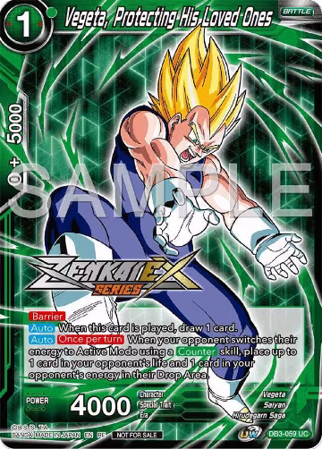 Vegeta, Protecting His Loved Ones (Event Pack 15) (DB3-059), Promotion Cards — DB Super card price