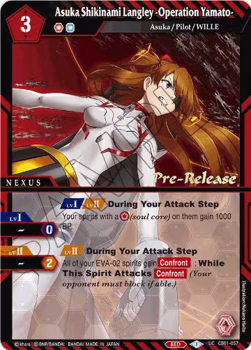 Asuka Shikinami Langley -Operation Yamato- (CB01-057), Collaboration Booster 01: Halo of Awakening Pre-Release Cards — Battle Spirits card price