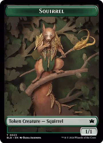 Squirrel // Food Double-Sided Token (23 // 27), Bloomburrow — Magic card price