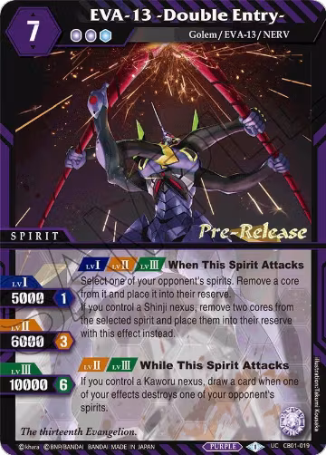 EVA-13 -Double Entry- (CB01-019), Collaboration Booster 01: Halo of Awakening Pre-Release Cards — Battle Spirits card price