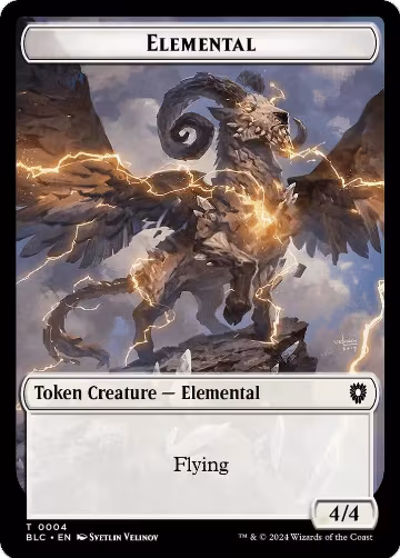 Elemental // Cat Double-Sided Token (4 // 26), Commander: Bloomburrow — Magic card price