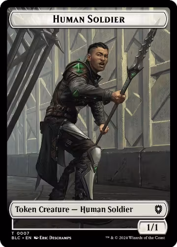Human Soldier // Wolf (0035) Double-Sided Token (7 // 35), Commander: Bloomburrow — Magic card price