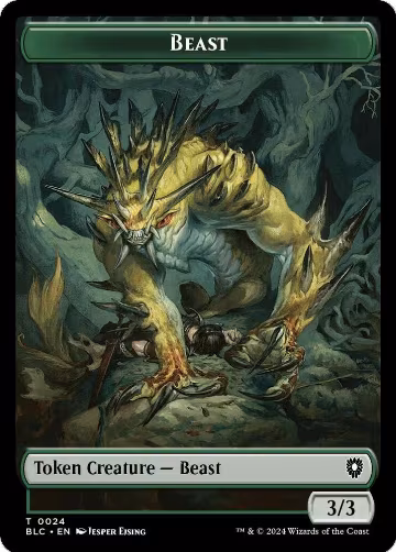 Beast (0024) // Treasure Double-Sided Token (24 // 29), Commander: Bloomburrow — Magic card price