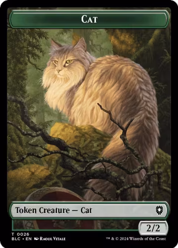 Cat // Treasure Double-Sided Token (26 // 29), Commander: Bloomburrow — Magic card price