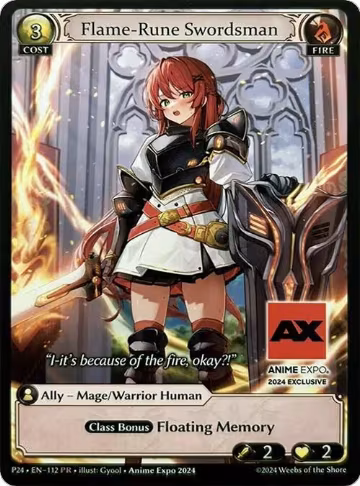 Flame-Rune Swordsman (112), Promotional Cards — Grand Archive card price
