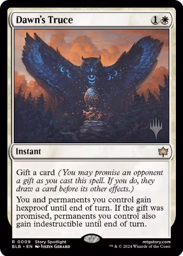Dawn's Truce (9), Promo Pack: Bloomburrow — Magic card price