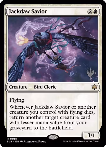 Jackdaw Savior (18), Promo Pack: Bloomburrow — Magic card price