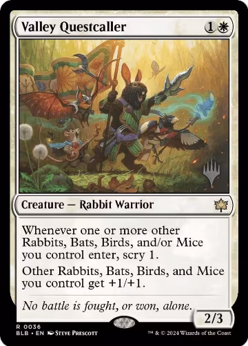 Valley Questcaller (36), Promo Pack: Bloomburrow — Magic card price