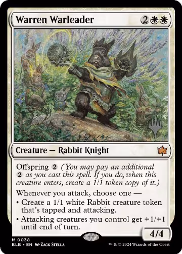 Warren Warleader (38), Promo Pack: Bloomburrow — Magic card price