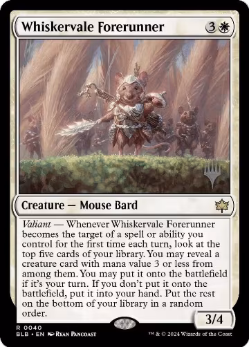Whiskervale Forerunner (40), Promo Pack: Bloomburrow — Magic card price