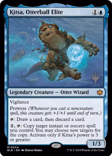 Kitsa, Otterball Elite (54), Promo Pack: Bloomburrow — Magic card price