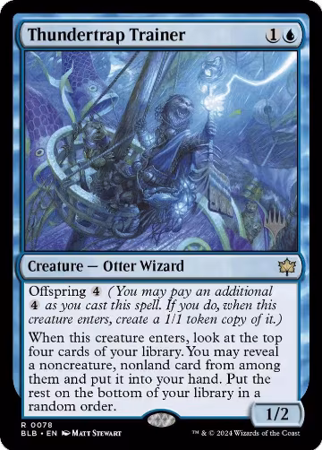Thundertrap Trainer (78), Promo Pack: Bloomburrow — Magic card price
