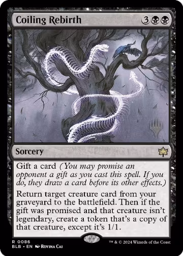 Coiling Rebirth (86), Promo Pack: Bloomburrow — Magic card price