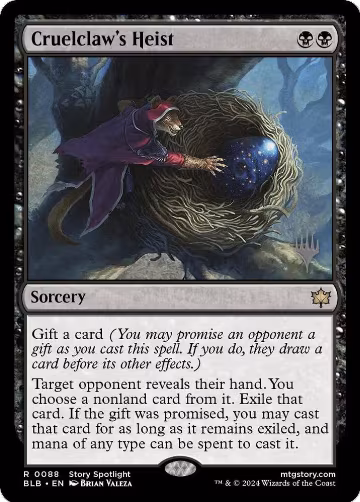 Cruelclaw's Heist (88), Promo Pack: Bloomburrow — Magic card price