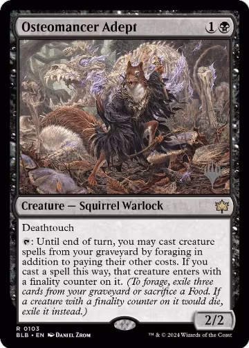 Osteomancer Adept (103), Promo Pack: Bloomburrow — Magic card price