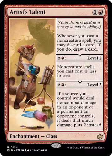 Artist's Talent (124), Promo Pack: Bloomburrow — Magic card price