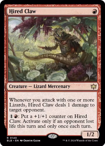 Hired Claw (140), Promo Pack: Bloomburrow — Magic card price