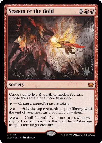 Season of the Bold (152), Promo Pack: Bloomburrow — Magic card price