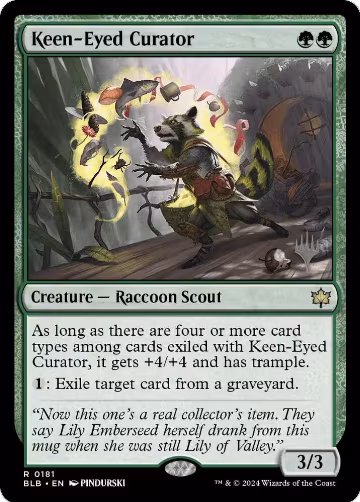 Keen-Eyed Curator (181), Promo Pack: Bloomburrow — Magic card price