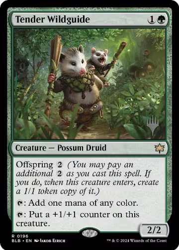 Tender Wildguide (196), Promo Pack: Bloomburrow — Magic card price