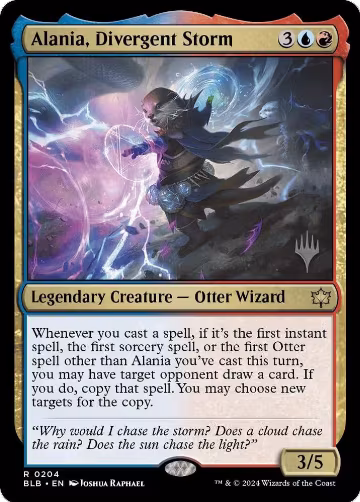 Alania, Divergent Storm (204), Promo Pack: Bloomburrow — Magic card price