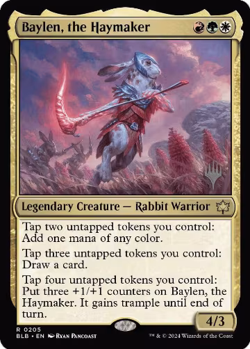 Baylen, the Haymaker (205), Promo Pack: Bloomburrow — Magic card price