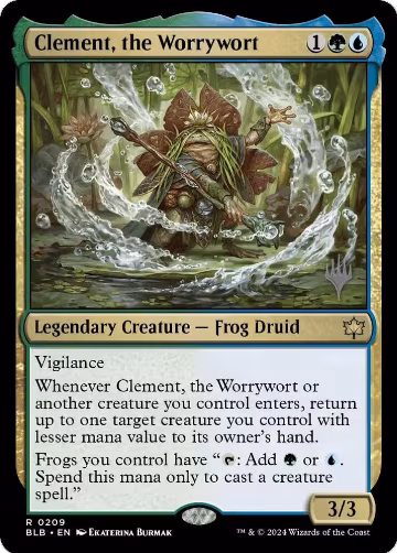 Clement, the Worrywort (209), Promo Pack: Bloomburrow — Magic card price