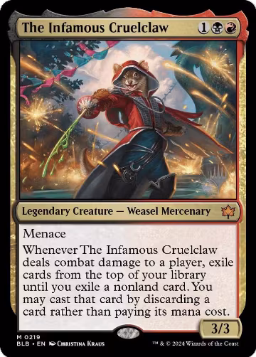 The Infamous Cruelclaw (219), Promo Pack: Bloomburrow — Magic card price