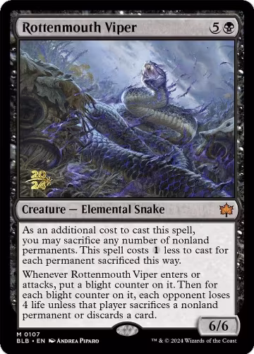 Rottenmouth Viper (107), Prerelease Cards — Magic card price