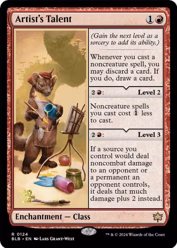 Artist's Talent (124), Prerelease Cards — Magic card price