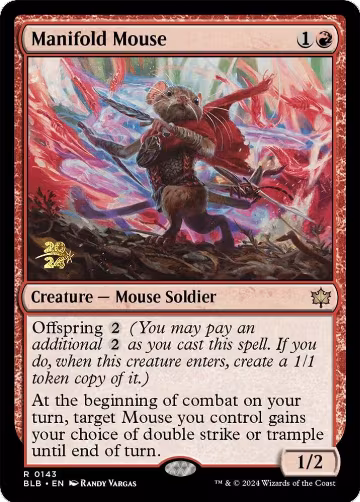 Manifold Mouse (143), Prerelease Cards — Magic card price