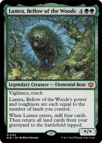 Lumra, Bellow of the Woods (183), Prerelease Cards — Magic card price