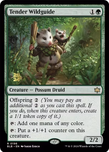 Tender Wildguide (196), Prerelease Cards — Magic card price