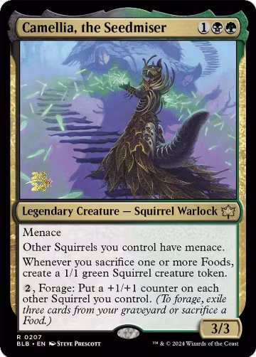 Camellia, the Seedmiser (207), Prerelease Cards — Magic card price