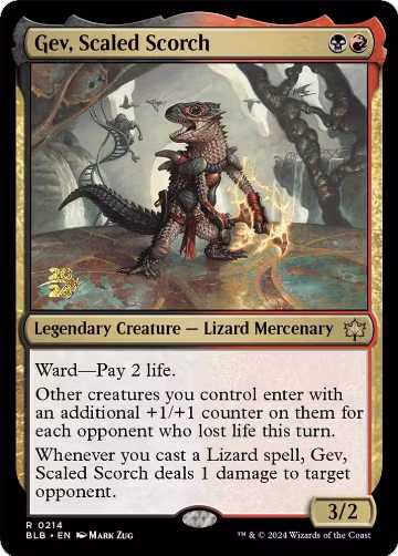 Gev, Scaled Scorch (214), Prerelease Cards — Magic card price