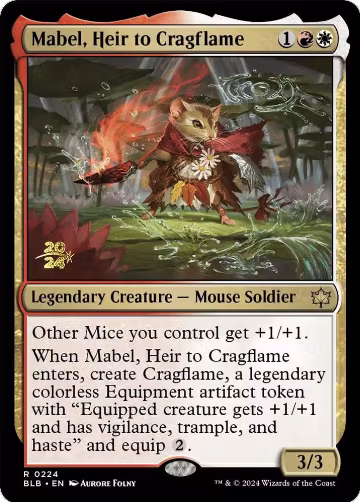 Mabel, Heir to Cragflame (224), Prerelease Cards — Magic card price