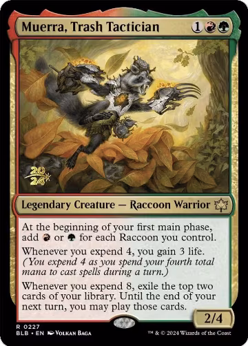Muerra, Trash Tactician (227), Prerelease Cards — Magic card price