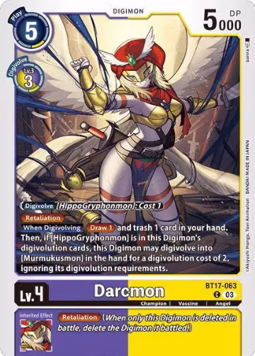 Darcmon (BT17-063 C), Secret Crisis — Digimon card price