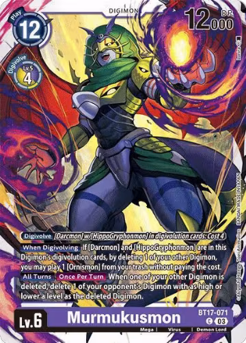 Murmukusmon (BT17-071 C), Secret Crisis — Digimon card price