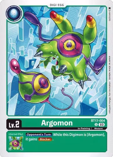 Argomon - BT17-004 (BT17-004 U), Secret Crisis — Digimon card price