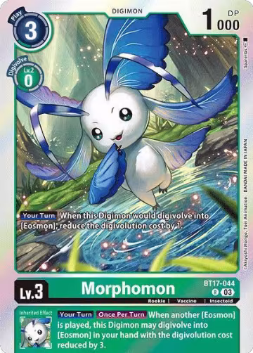 Morphomon (BT17-044 R), Secret Crisis — Digimon card price
